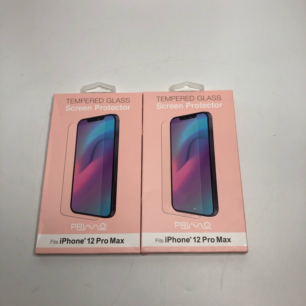 Two Primo Tempered Glass Screen Protector for iPhone 12 Pro Max